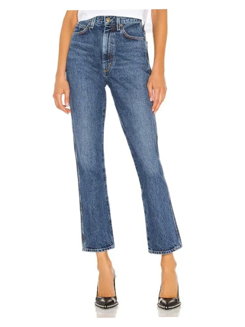 Agolde PINCH WAIST High-Rise Straight Jeans In Placebo Size 29